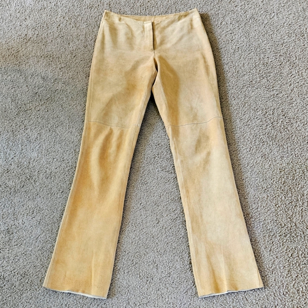 Bebe 100% leather lined pants
